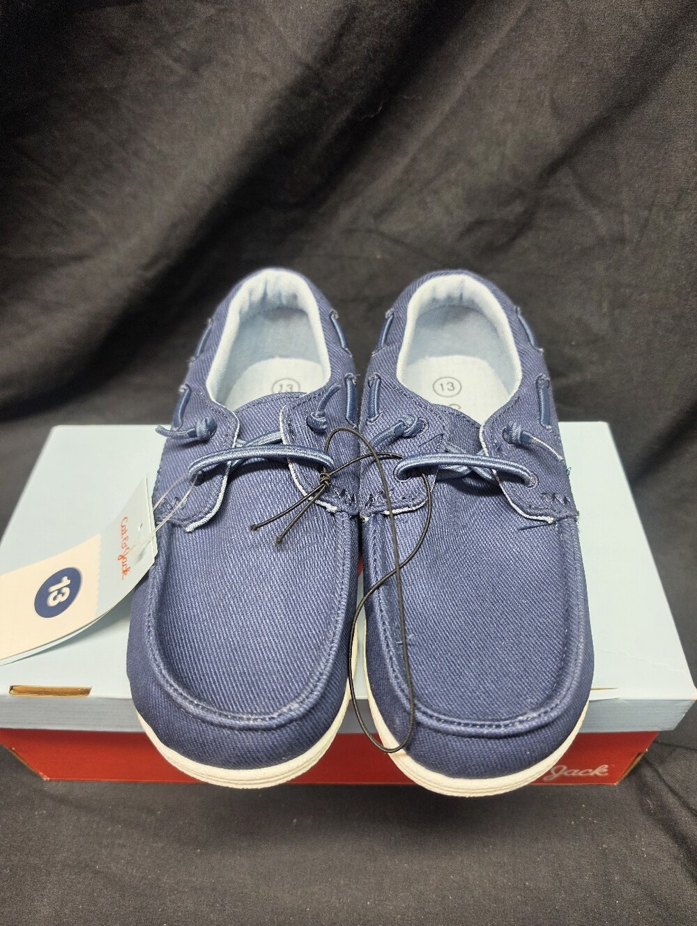 Cat & Jack Boyd Boat Sneakers Navy Blue Kids Assorted Sizes NWT New With Box